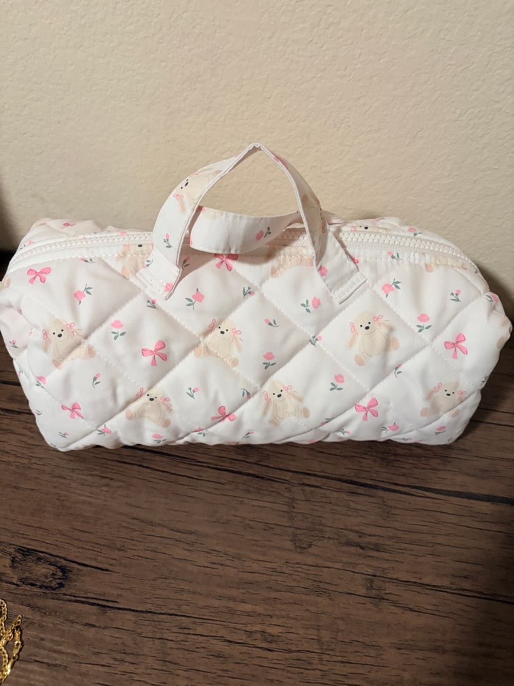 Dyson Hair Wrap Quilted Mini Duffle Bag for travel